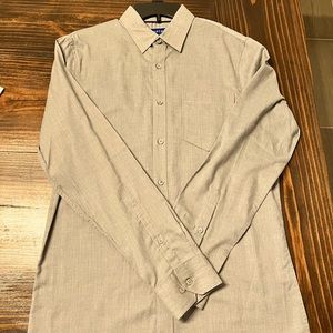 Mens grey button up